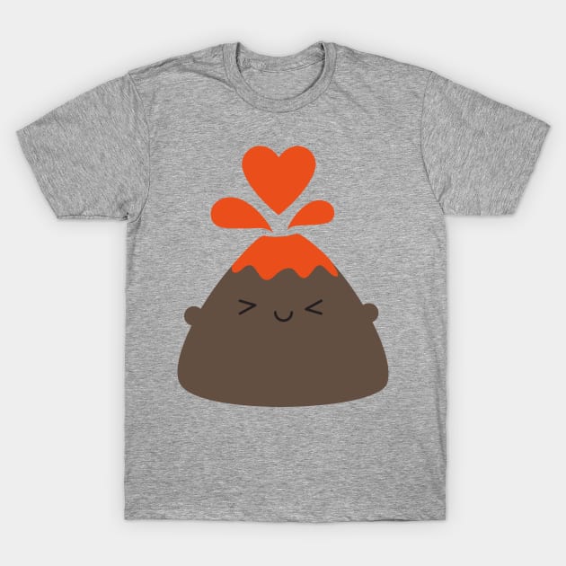 I Lava You Kawaii Volcano T-Shirt by marcelinesmith